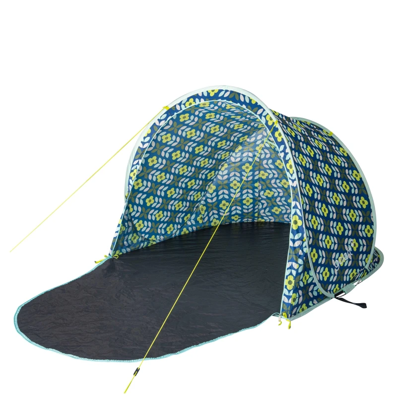 Image of Gelert All Over Print Beach Shelter - Blue Blue One Size