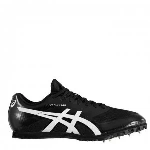 Image of Asics Hyper Run Long Distance Mens Running Spikes - Black/White