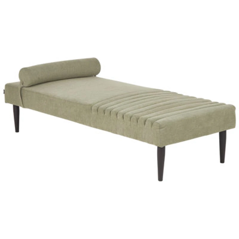 Image of Beliani Chaise Longue Mauriac Fabric Green