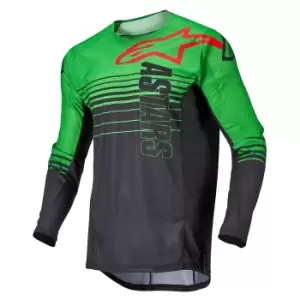 Image of Alpinestars Techstar Phantom Jersey Anthracite Green Neon M