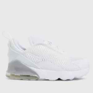 Image of Nike White Air Max 270 Toddler Trainers