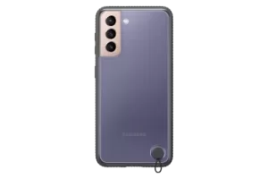 Image of Samsung Galaxy S21 5G Clear Protective Cover in Black (EF-GG991CBEGWW)