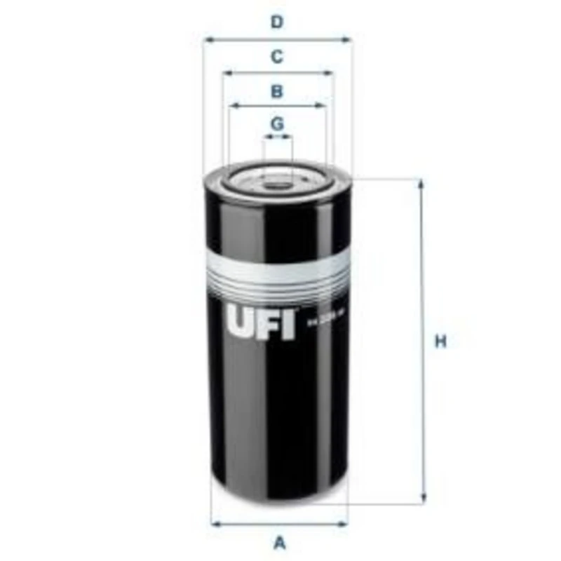 Image of UFI 24.336.00 Fuel Filter Filter Insert VOLVO: FL Fuel filter (9)