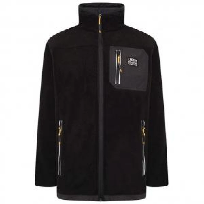Image of JCB Trade Fleece Full Zip Black M