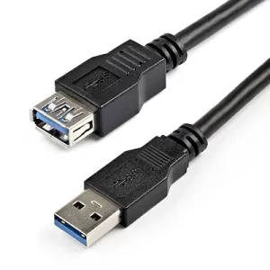 Image of USB 3.0 A (M) to USB 3.0 A (F) 2m Black OEM Extension Data Cable