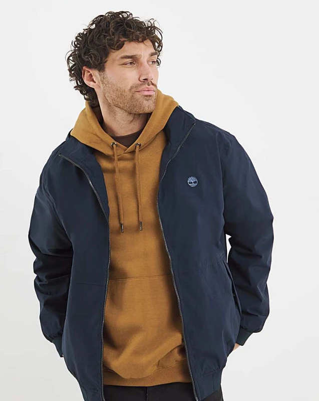 Image of Timberland - Waterproof Bomber Jacket for Men in Dark Blue, Man, Blue, Size: S