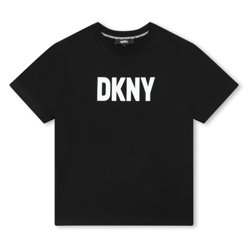 Image of DKNY Logo T-Shirt - Black One Size