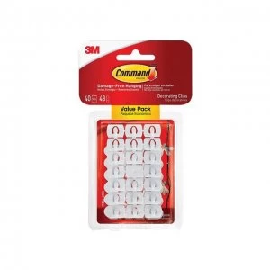 Image of Command White Decorating Clips (Pack 40)