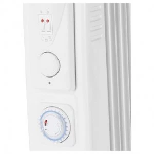Image of Warmlite WL43005YTW 2 5kW Oil Filled Radiator with 24hr Timer White