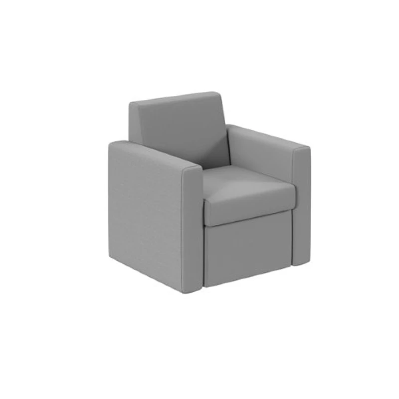 Image of Melody Single Fabric Sofa - Grey