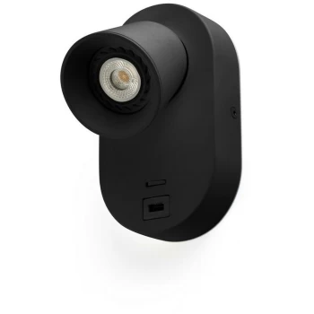 Image of Faro CORB - Integrated LED Wall Spotlight Wall Light Black