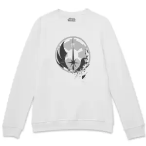 Image of Star Wars Fractured Logos Sweatshirt - White - M