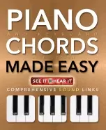 Image of piano and keyboard chords made easy comprehensive sound links