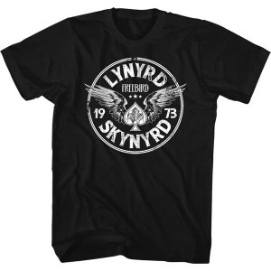 Image of Lynyrd Skynyrd - Freebird '73 Wings Unisex Medium T-Shirt - Black
