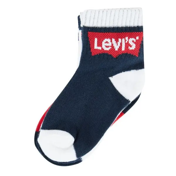 Image of Levis Levis 3 Pack of quarter Crew Socks Juniors - Blue C0 - C2