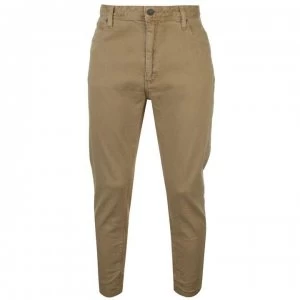 Image of Abrand Crop Up Slim Jeans - Sand