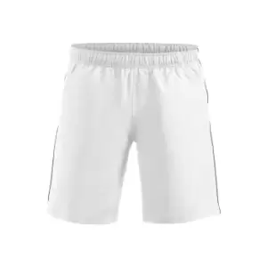 Image of Clique Unisex Adult Hollis Shorts (L) (White/Navy)