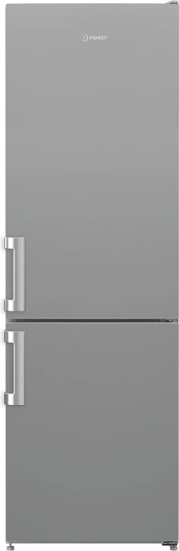 Image of Indesit IKNS 1261 S4UK 171cm 60/40 Fridge Freezer - Silver - E Rated