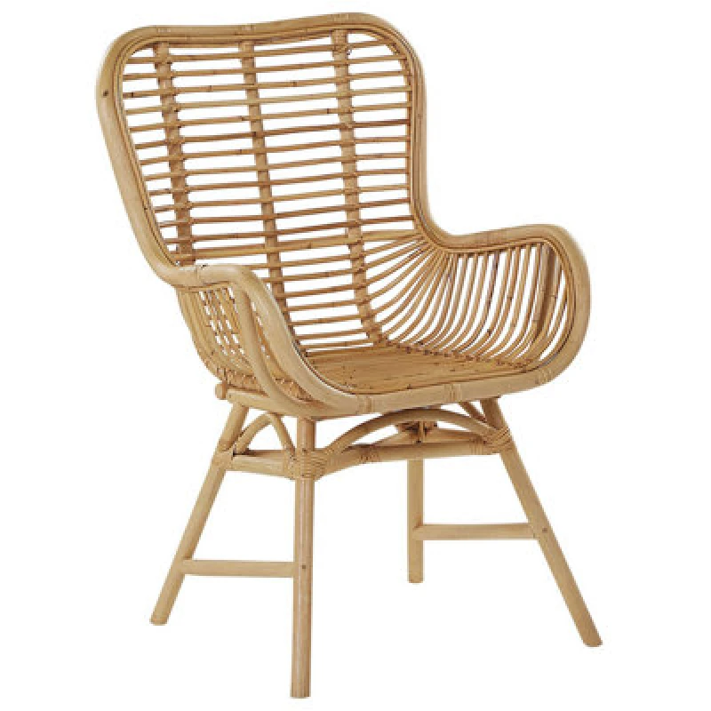 Image of Beliani Dining Chair Togo Rattan Natural