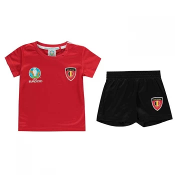 Image of UEFA Euro 2020 Belgium Babykit - Red/Black