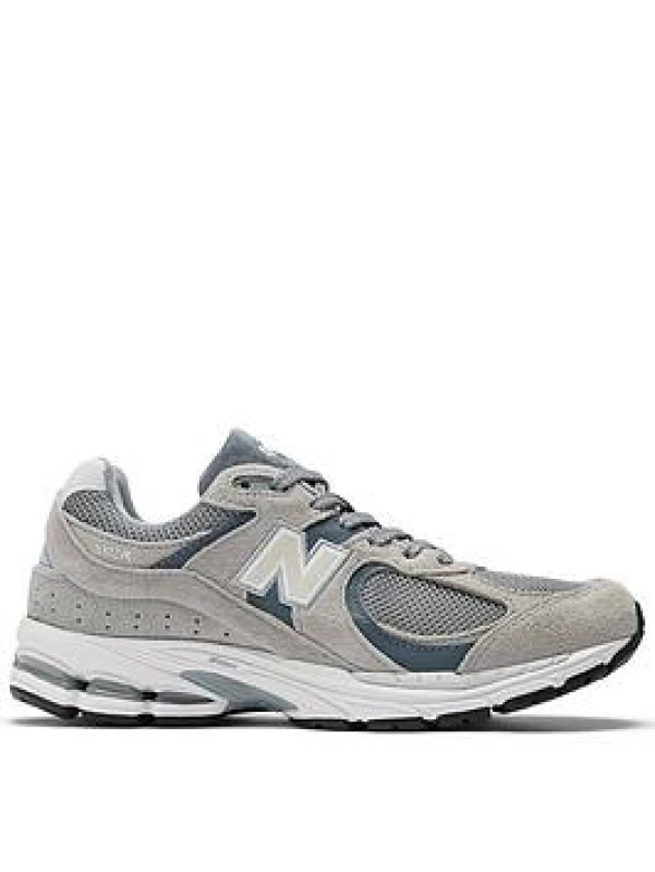 Image of New Balance Suede Lace-Up Sneakers Grey male