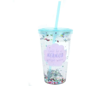 Image of Cant be a Mermaid...Sequin Drinking Cup with Water