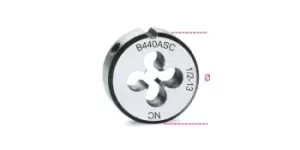 Image of Beta Tools 440ASC Chrome-Steel Coarse Pitch Round UNC Thread Die 1/2" x 13