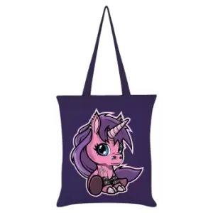 Image of Grindstore Fearless The Baby Unicorn Tote Bag (One Size) (Purple)