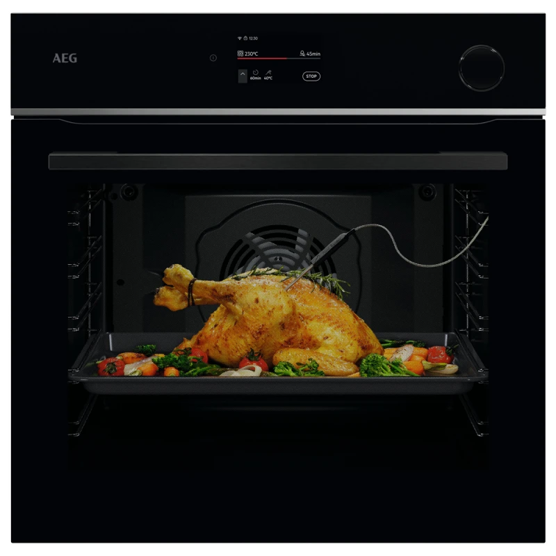 Image of AEG 7000 MealAssist TR7PB731SB Built In Electric Single Oven with Pyrolytic Cleaning - Black - A++ Rated