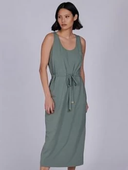 Image of Barbour International Jersey Qualify Dress - Army Green, Size 8, Women