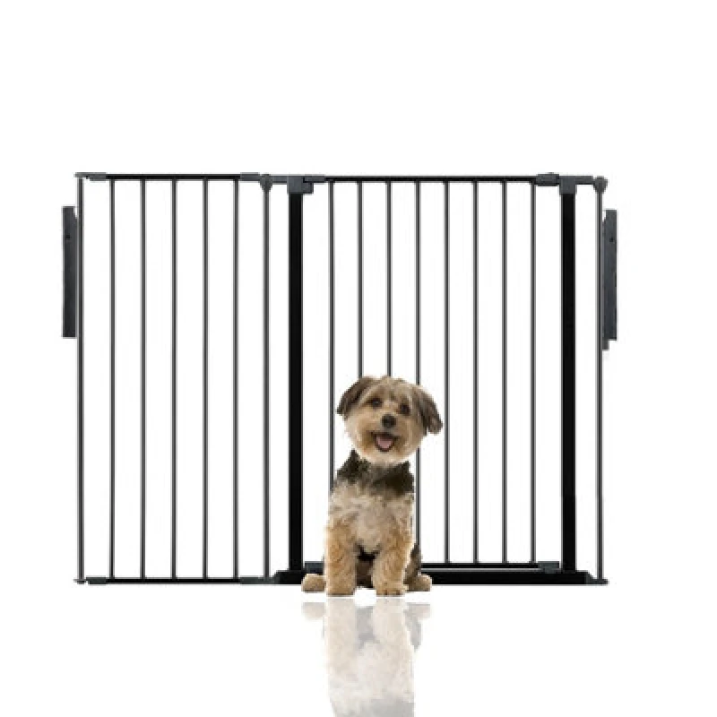 Image of Bettacare Premium Multi Panel Flexible Pet Barrier, Up To 128Cm Wide, Black, 70Cm High