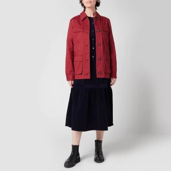 Image of Barbour Womens Saltwater Overshirt - Mulberry - UK 16