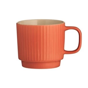 Image of Mason Cash Embossed Line Coral Mug, Porcelain