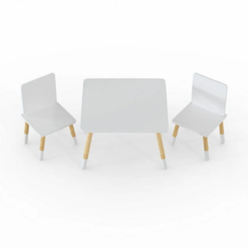Image of Kidsaw White Snow Table And Chairs, Multi WHTC2