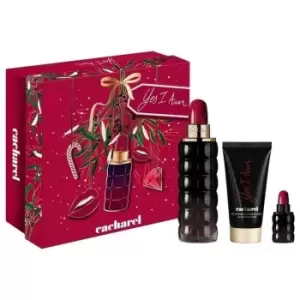 Image of Cacharel Yes I Am Gift Set 75ml Eau de Parfum + 50ml Body Cream + 5ml Eau de Parfum