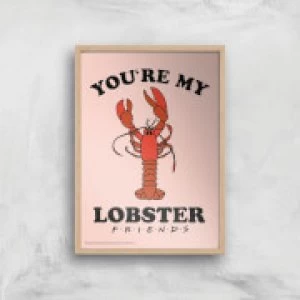 Image of Friends Lobster Giclee Art Print - A2 - Wooden Frame