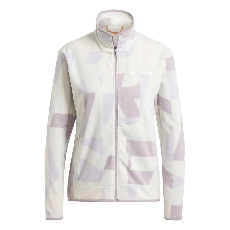 Image of Womens full-zip fleece adidas Terrex Multi Gris Female L