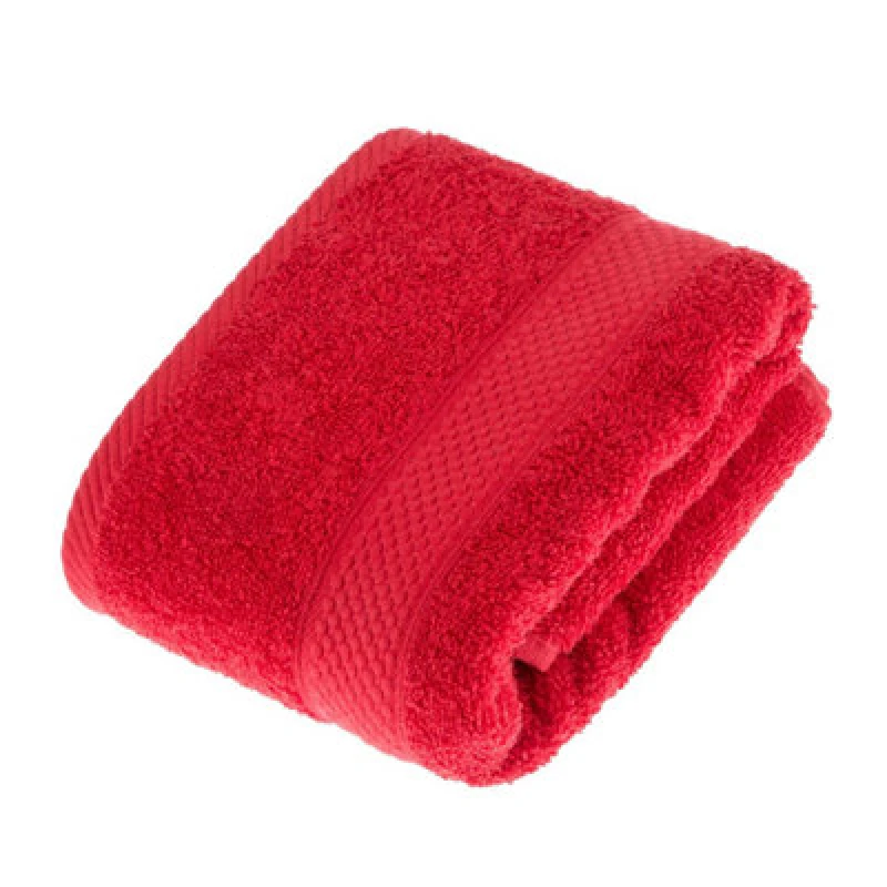 Image of Homescapes Turkish Cotton Red Hand Towel