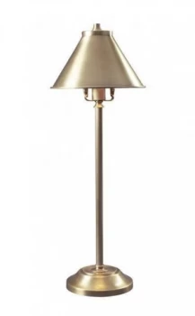 Image of 1 Light Table Lamp Antique Brass, E14
