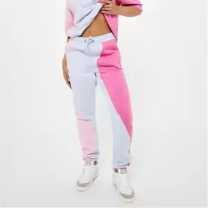 Image of Missguided Colourblock Drawstring Joggers - Multi