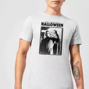 Image of Halloween Framed Mike Myers Mens T-Shirt - Grey - 3XL
