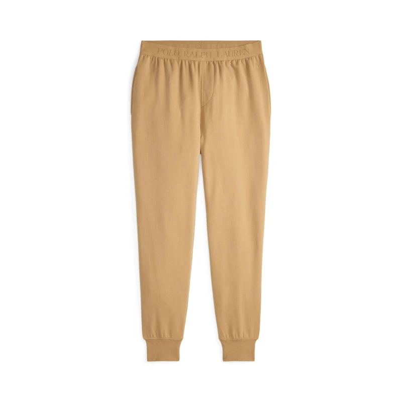 Image of Polo Ralph Lauren Mens Tonal Taped Closed Hem Jersey Joggers Classic Camel male M