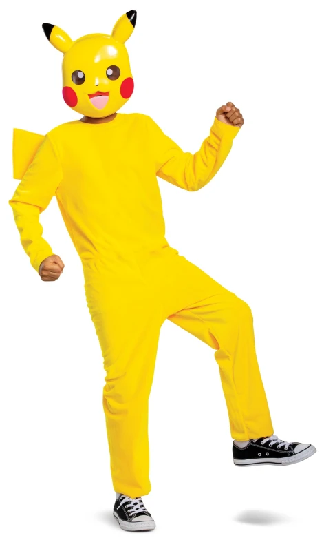 Image of Disfraz Clasico Infantil de Pikachu de Pokemon Licencia Oficial de Disguise Ajuste Comodo y Diseno Detallado Para edades de 10 a 12 anos 14 a 16 a