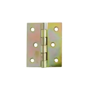 Image of Folding Closet Cabinet Door Butt Hinge Brass Plated - Size 43 x 50mm - Pack of 20