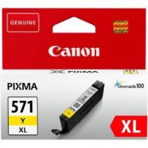 Image of Canon CLI571XL Yellow Ink Cartridge