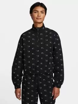 Image of Nike Air Crop 1/4 Zip - Black Size M Women