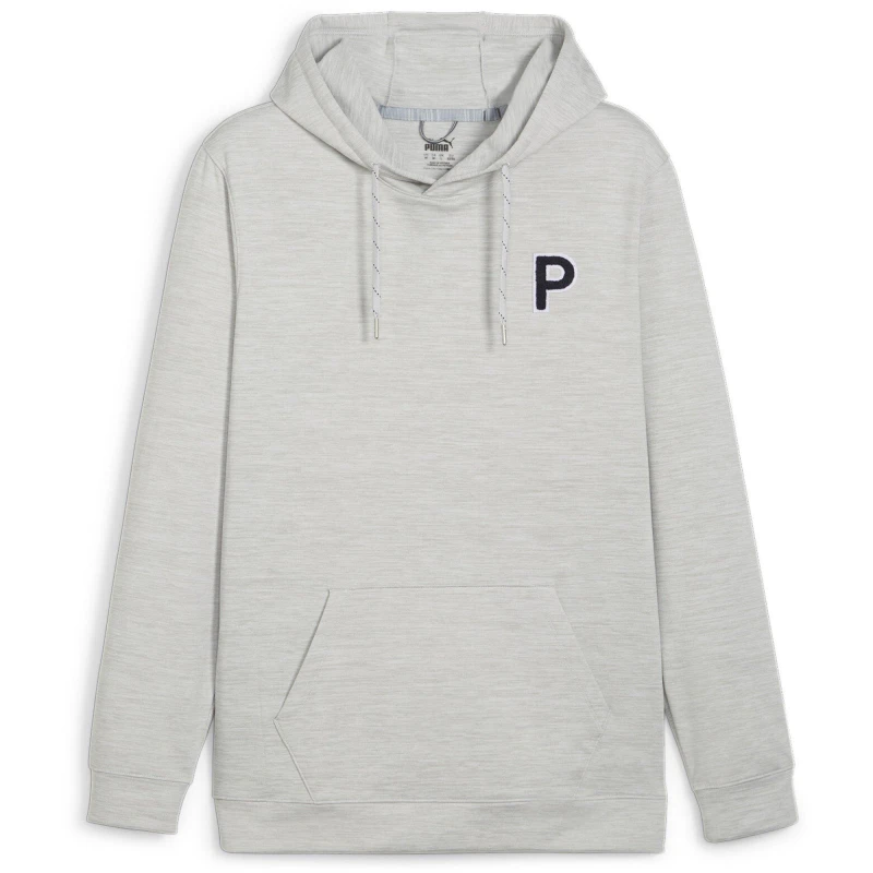 Image of Puma Cloudspun Patch Hoodie Jumper Mens - Grey Grey S