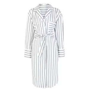 Image of Boss Disso Belted Shirt Dress - Green