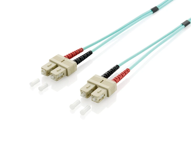 Image of Equip SC/SC Fiber Optic Patch Cable. OM3. 30m
