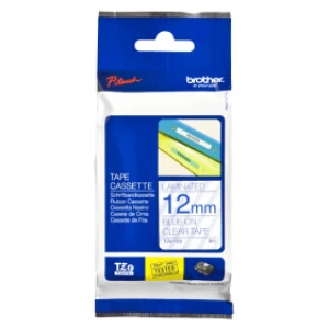 Image of Brother TZE-133 P-touch Blue on Clear Laminated Tape 12mm x 8m